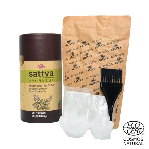 SATTVA HENNA DEEP BROWN 150G